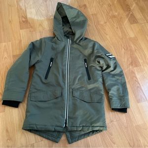 Cool  Club Coat Jacket Boys olive green Size 10-12
